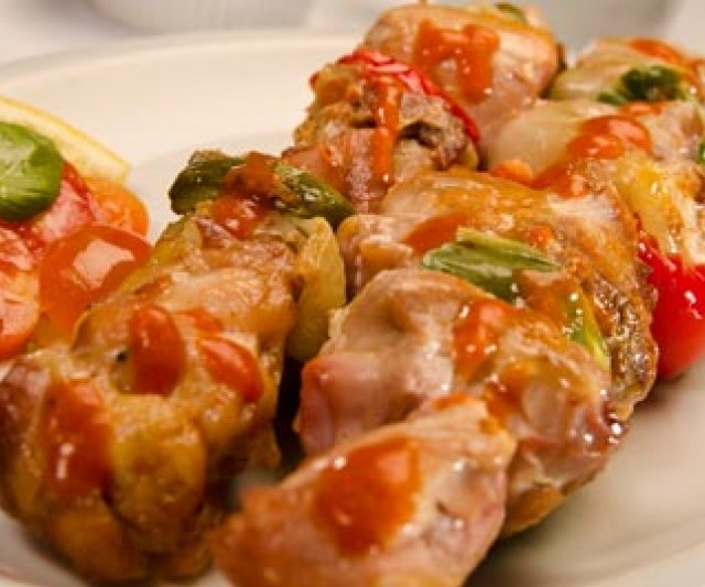 Brochette de Pollo Asiáticas