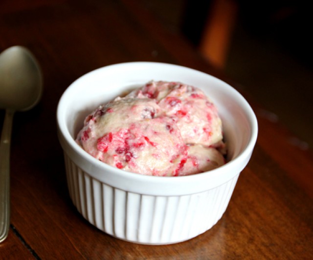 Helado de Mascarpone y Frutos Rojos